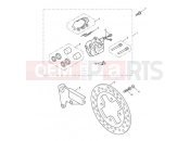 TRIUMPH BONNEVILLE T100 EFI Rear Brake Caliper & Disc