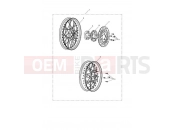TRIUMPH BONNEVILLE T100 Chrome Wheels Kit
