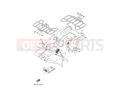 YAMAHA YFM 400 Kodiak YFM400FW YFM400FWH KODIAK 400 4SH2 1996 EMBLEM & LABEL 2