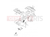 YAMAHA YFM 400 Kodiak YFM400FW YFM400FWH KODIAK 400 4SH2 1996 EMBLEM & LABEL 4