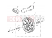 TRIUMPH BONNEVILLE T100 BLACK Front Wheel