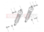 TRIUMPH BONNEVILLE T100 BLACK Rear Suspension Unit