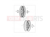 TRIUMPH BONNEVILLE T100 BLACK Black Wheels Kit