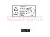 TRIUMPH BONNEVILLE T100 BLACK Warning Labels