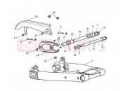 Triumph 2020 BONNEVILLE T100 BLACK Swingarm Assembly