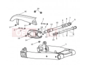 Triumph 2017 BONNEVILLE T120 BLACK Swingarm Assembly