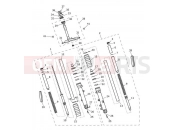 Triumph 2021 BONNEVILLE T120 BLACK Front Forks & Lower Yoke