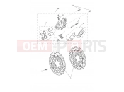 Triumph 2013 Tiger 800 > 674841 TIGER 800 Front Brake Caliper & Disc