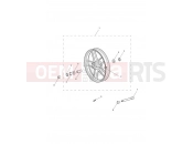 Triumph 2017 Tiger 800 674842 > TIGER XRX Front Wheel