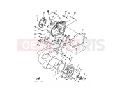 YAMAHA YFM 350 Big Bear YFM350FW YFM350FWH BIG BEAR 350 3HNS 1996 CRANKCASE COVER 1