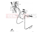 YAMAHA YFM 350 Big Bear YFM350FW YFM350FWH BIG BEAR 350 3HNS 1996 STEERING HANDLE & CABLE