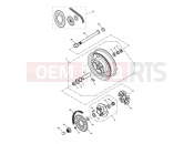 Triumph 2007 SPEEDMASTER EFI Rear Wheel 469050