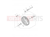 Triumph 2010 SPEEDMASTER EFI Front Wheel 469050