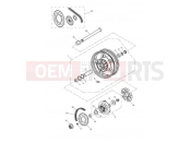 Triumph 2012 SPEEDMASTER EFI Rear Wheel 469051