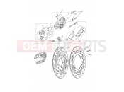 Triumph 2013 SPEEDMASTER EFI Front Brake Caliper & Disc