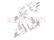 Triumph 2020 TIGER 900 GT Footrests & Control Plates