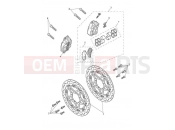 Triumph 2020 TIGER 900 GT Front Brake Caliper & Discs