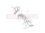 Triumph 2019 TIGER 1200 XRX Rear Mudguard & Battery Box