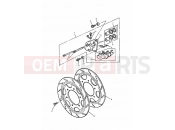 TRIUMPH TROPHY > 29155 Front Brake Caliper & Disc 4 Cyl VIN»4901, 3 Cyl VIN»9082