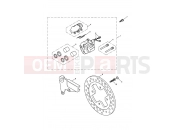 Triumph 2006 SCRAMBLER CARB Rear Brake Caliper & Disc