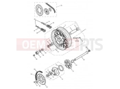 Triumph 2008 SCRAMBLER EFI Rear Wheel & Final Drive