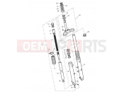 Triumph 2012 SCRAMBLER EFI Front Forks & Lower Yoke