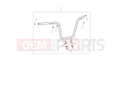 Triumph 2019 BONNEVILLE BOBBER BLACK Handlebar, High, Chrome