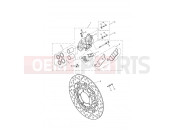 Triumph 2011 THRUXTON 900 EFI Front Brake Caliper & Disc