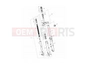 Triumph 2013 THRUXTON 900 EFI Front Forks & Lower Yoke