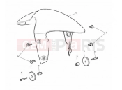 Triumph 2012 STREET TRIPLE R > 560476 Front Mudguard