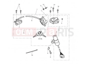Triumph 2012 STREET TRIPLE R > 560476 Ignition Switch, Lock Set 356389