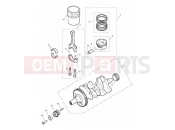Triumph 2012 STREET TRIPLE R > 560476 Crankshaft, Connecting Rods...