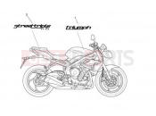 Triumph 2014 STREET TRIPLE 560477 > Decals 657136