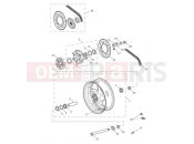 Triumph 2015 STREET TRIPLE R 560477 > 806645 Rear Wheel & Final Drive