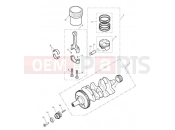 Triumph 2015 STREET TRIPLE R 560477 > 806645 Crankshaft, Connecting Rods...