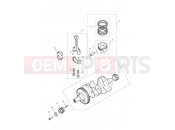 Triumph 2021 Street Triple RS > 966534 Crankshaft, Connecting Rods...