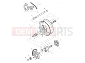 Triumph 2006 AMERICA CARBS Rear Wheel & Final Drive 281466