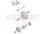 Triumph 2014 AMERICA EFI Rear Wheel, Final Drive 468390