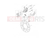 Triumph 2009 AMERICA EFI Front Brake Caliper & Disc