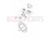 Triumph 2001 DAYTONA 595 / 955i Rear Brake Caliper & Disc