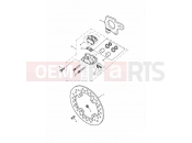 Triumph 2002 DAYTONA 955i 132513 > Rear Brake Disc and Caliper Single sided swingarm
