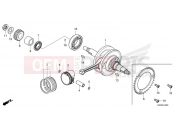 HONDA Z125 MONKEY (Z125MAN) 2022 E-16 CRANKSHAFT & PISTON
