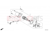 HONDA Z125 MONKEY (Z125MAN) 2022 E-13 STARTER MOTOR