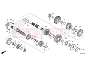 HONDA Z125 MONKEY (Z125MAN) 2022 E-17 TRANSMISSION