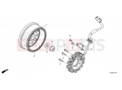 HONDA Z125 MONKEY (Z125MAN) 2022 E-11-1 GENERATOR & FLYWHEEL