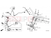 HONDA NT1100 DCT (NT1100DN) 2022 F-7 HANDLE PIPE & TOP BRIDGE