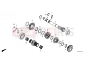 HONDA NT1100 DCT (NT1100DN) 2022 E-17-10 TRANSMISSION  MAINSHAFT   NT1100D