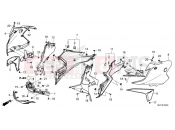 HONDA NT1100 DCT (NT1100DN) 2022 F-45 MIDDLE COWL