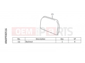 HONDA NT1100 DCT (NT1100DN) 2022 F00-22-56 BACKREST