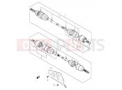 SUZUKI LT-F500F K4 (2004) (P24) FRONT DRIVE SHAFT